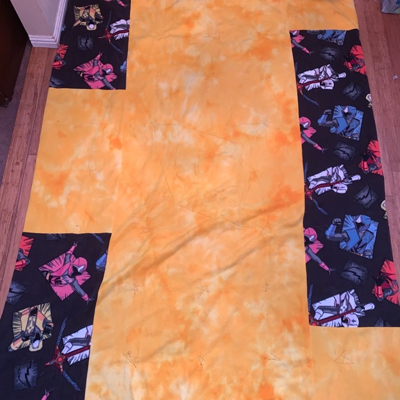 Handmade Quilt Power Rangers Yellow Green. Condit - Picture 11 of 11